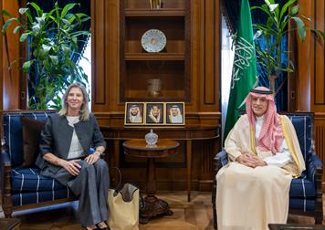 معالي وزير الدولة للشؤون الخارجية عضو مجلس الوزراء ومبعوث شؤون المناخ يستقبل سفيرة اليونان لدى المملكة
