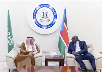 معالي نائب وزير الخارجية يلتقي نائب وزير خارجية جنوب السودان 