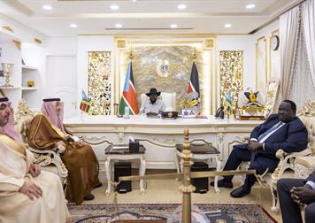 رئيس جمهورية جنوب السودان يستقبل نائب وزير الخارجية 